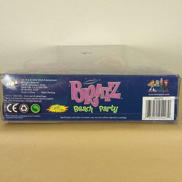Bratz Beach Party Yasmin Doll 2002 Limited Edition NIB MGA Free Poster Vintage - Picture 9 of 12